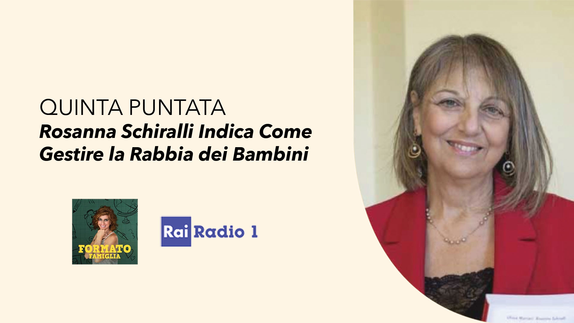 Rai Radio 1 - Formato famiglia Rosanna Schiralli indica come gestire la rabbia dei bambini