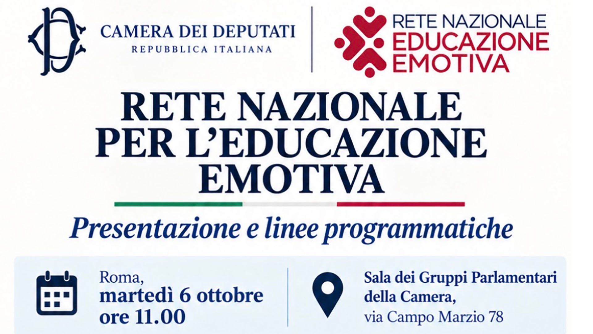 In Parlamento la Rete Nazionale per l'Educazione Emotiva